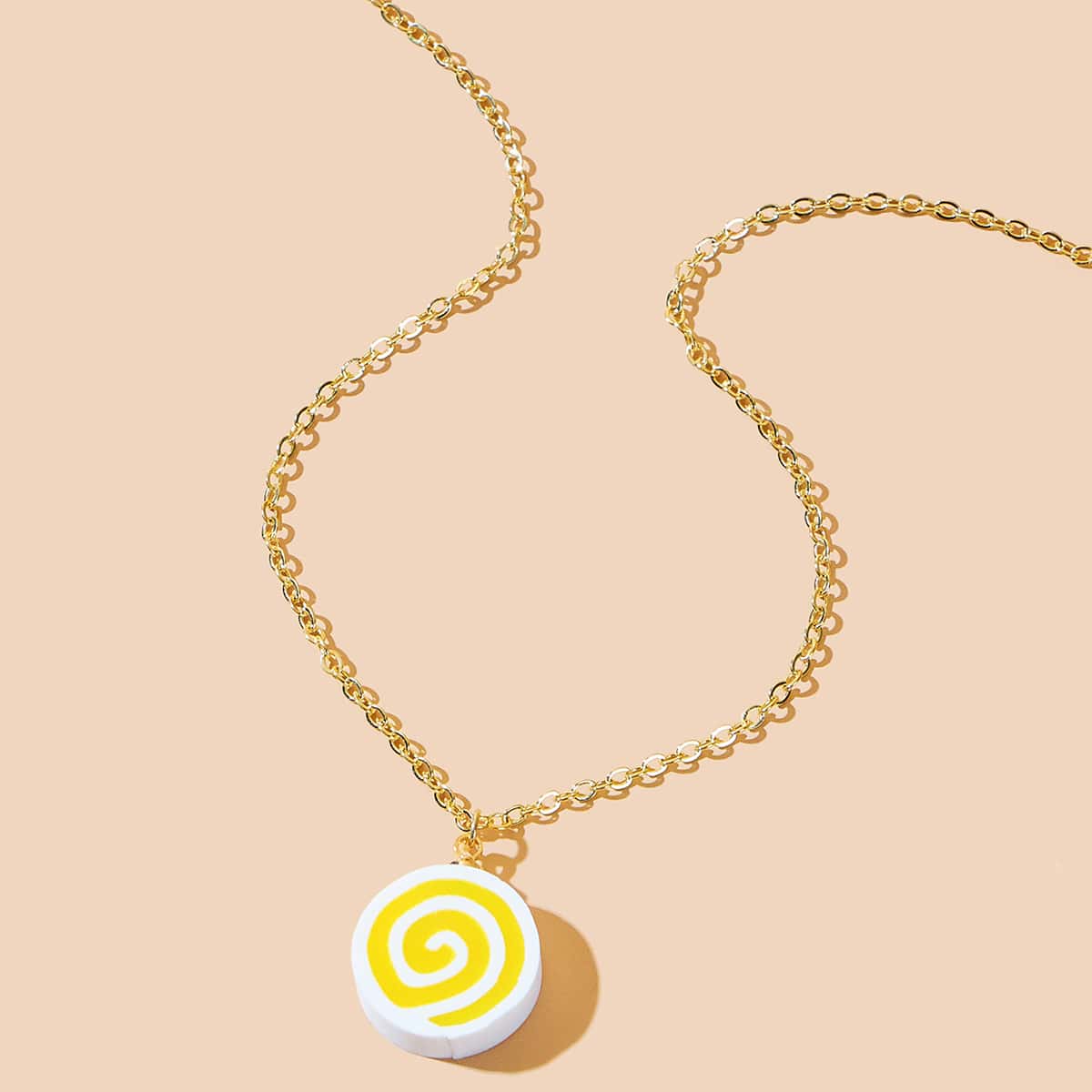 

Lollipop Pendant Necklace, Gold