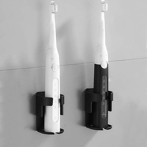 

1pc Wall Mounted Electric Toothbrush Holder, Black