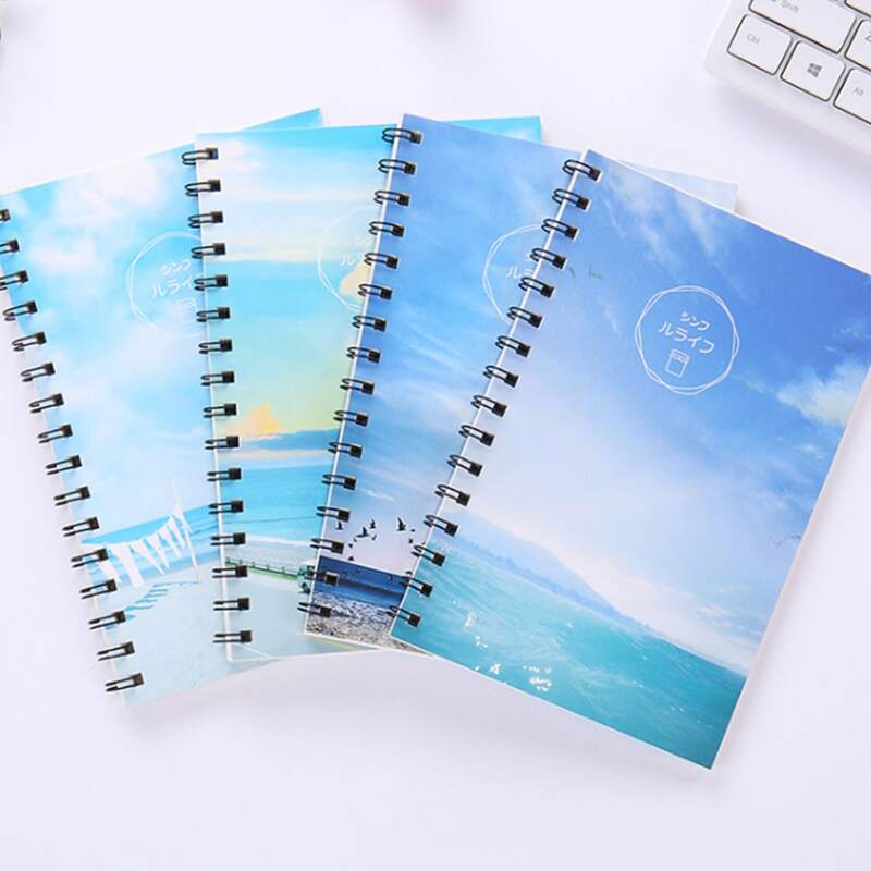 

1pack Scenery Pattern Cover Random Notebook, Multicolor