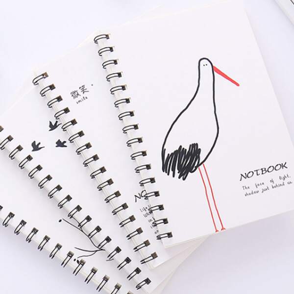 

1pack Mixed Pattern Cover Random Notebook, Multicolor