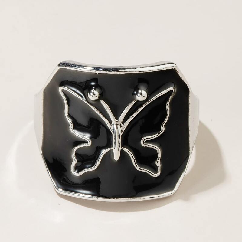 

Butterfly Dripping Oil Ring, Black