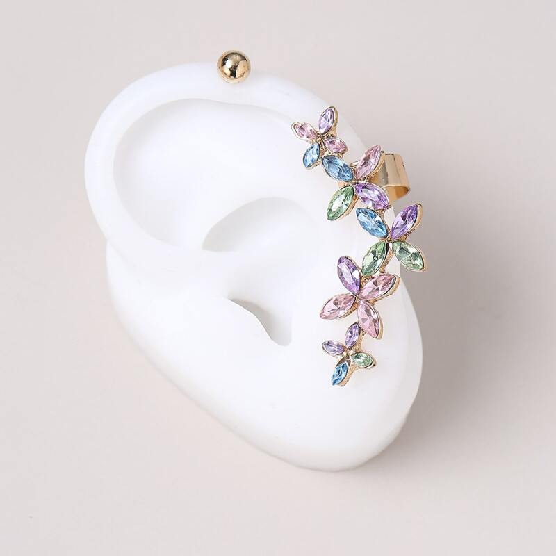 

Color Flower Ear Climber, Multicolor