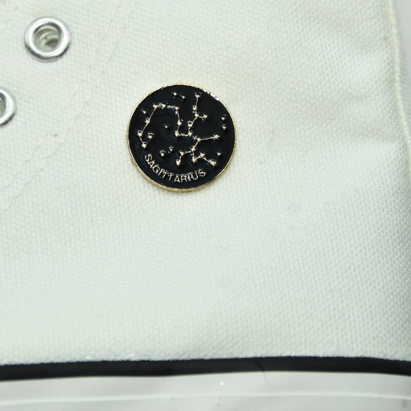 

Round Zodiac Brooch, Black