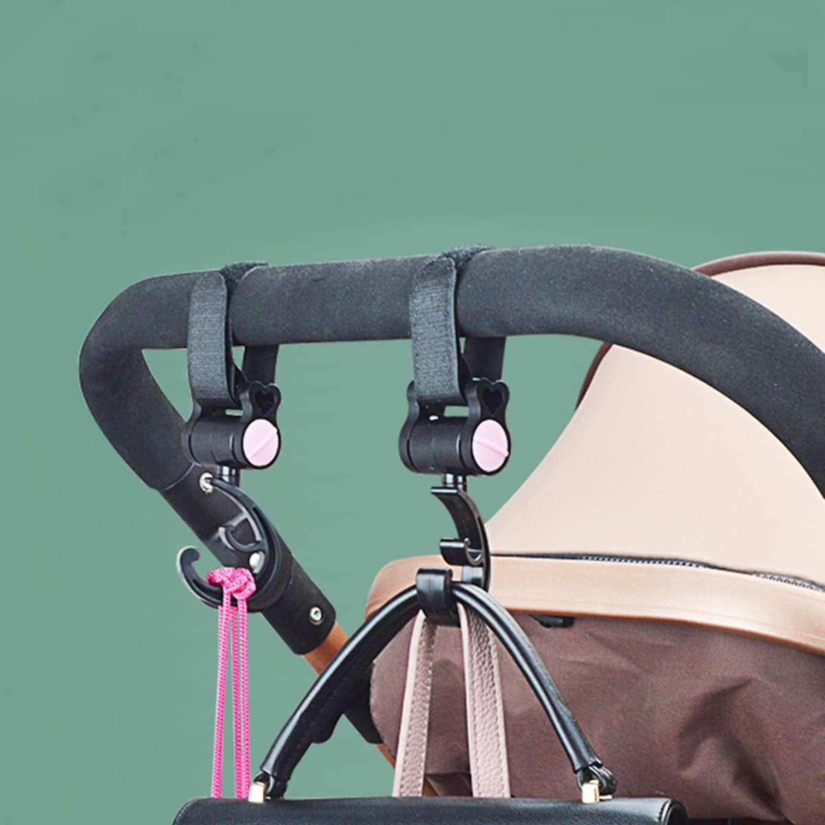 

2pcs Random Color Baby Stroller Hook, Multicolor