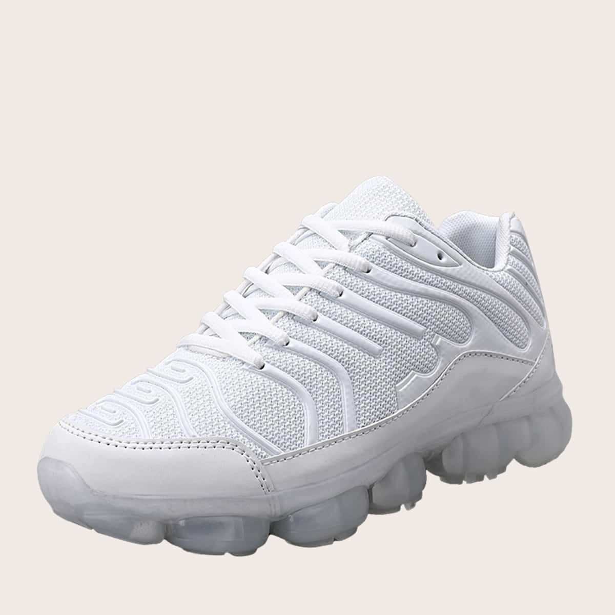 

Guys Lace-up Front Wide Fit Sneakers, White