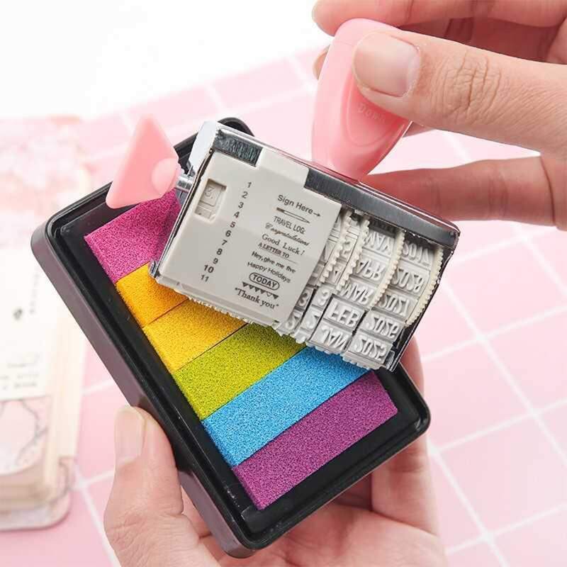 

1pc Scroll Wheel Stamp, Pink
