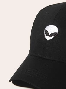 Mũ lưỡi trai thêu Alien Alien - màu đen - Xem 4