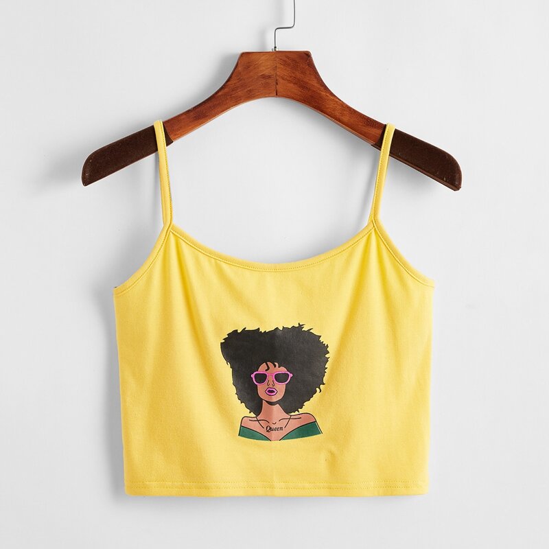 

Figure Graphic Cami, Yellow