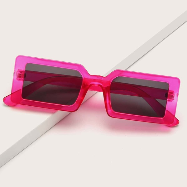 

Acrylic Frame Sunglasses, Rose red