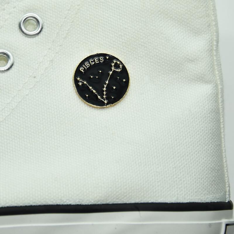 

Constellation Design Brooch, Black