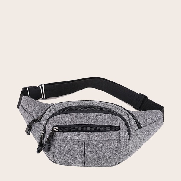 

Men Minimalist Fanny Pack, Grey
