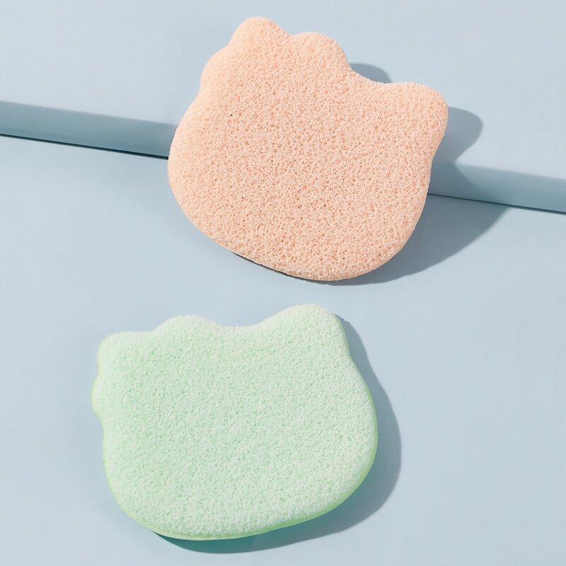 

1pc Cartoon Facial Cleaning Random Sponge, Multicolor