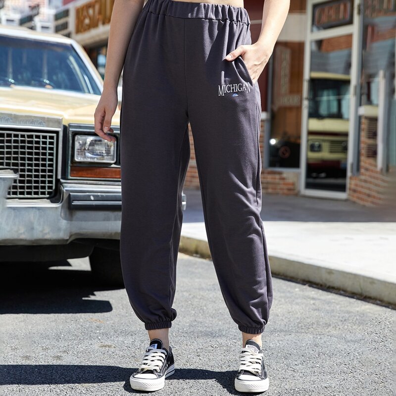

Letter Graphic Sweatpants, Dark grey