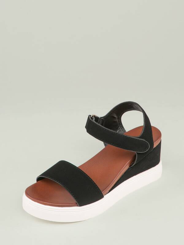 velcro wedge sandals