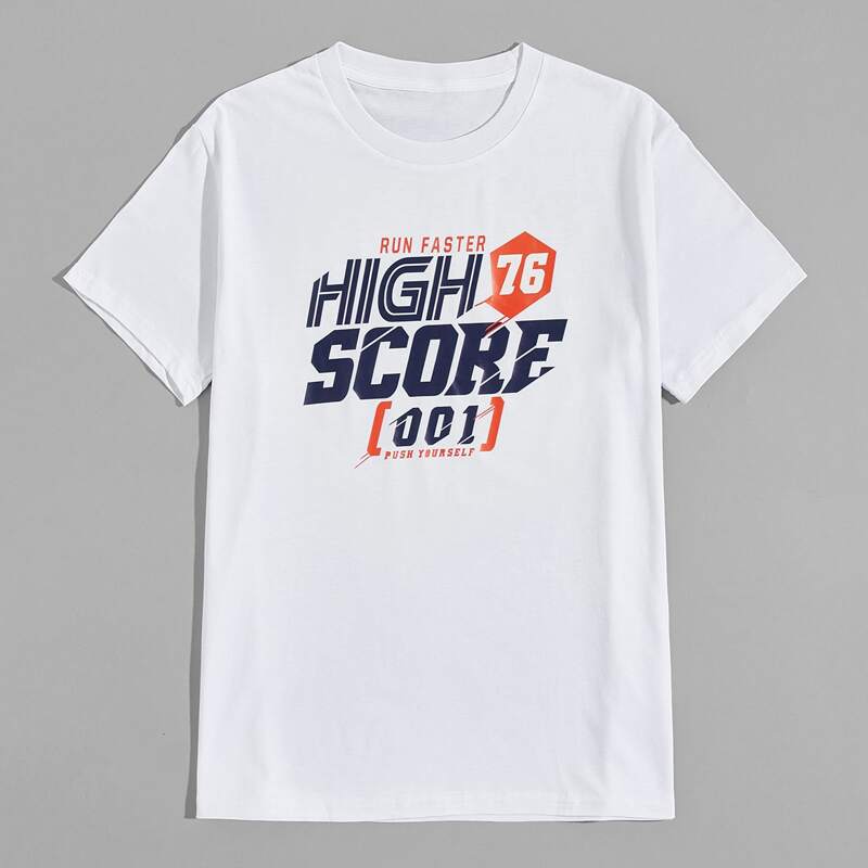 

Guys Letter Graphic Tee, White