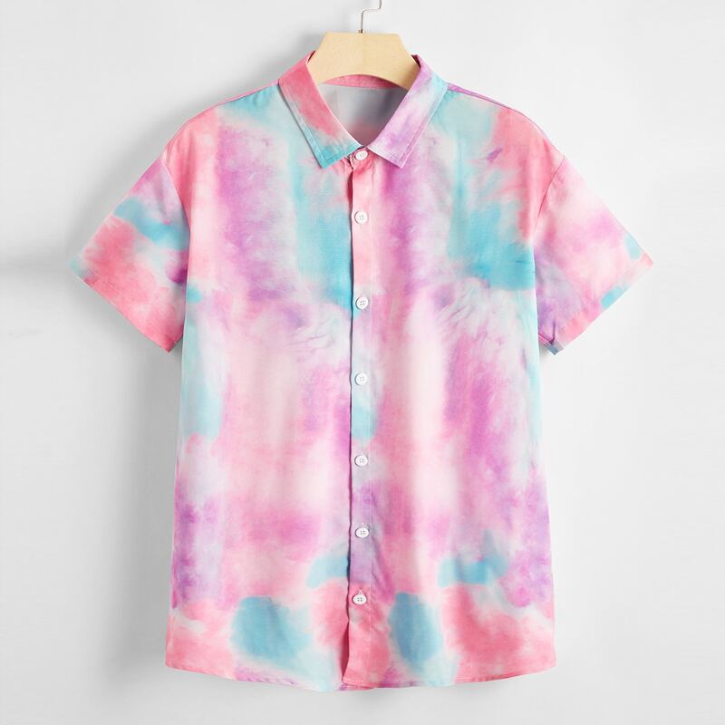 

Guys Tie Dye Shirt, Multicolor