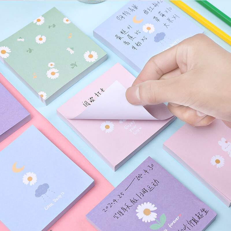 

1pc Random Floral Sticky Note, Multicolor