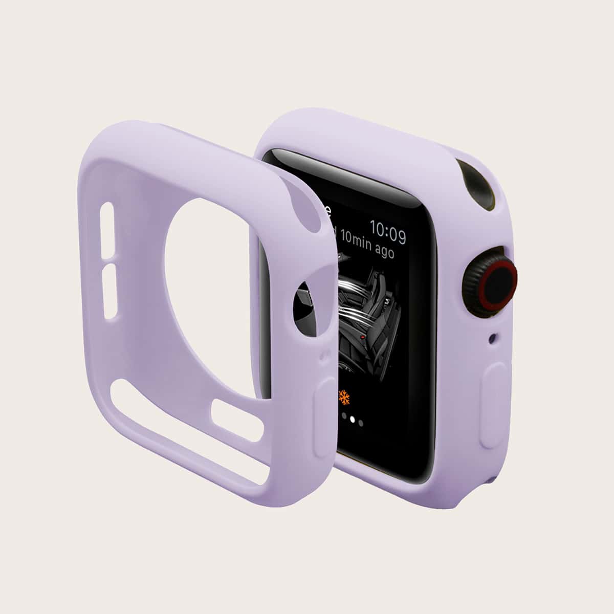 

1pc Solid iWatch Case, Purple