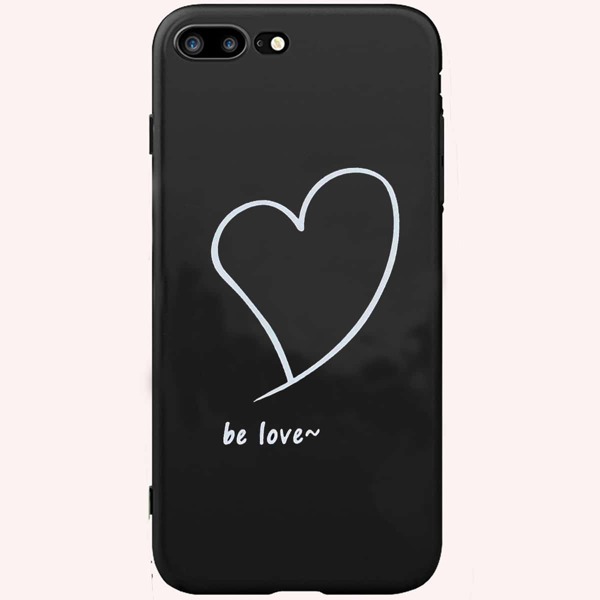 

Чехол для iPhone с принтом "сердца" 1шт, Чёрный
