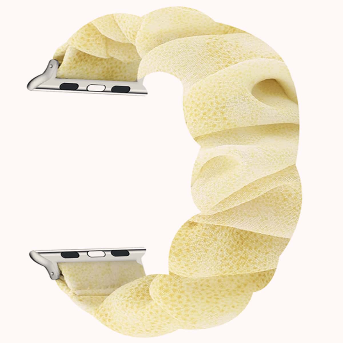 

Scrunchie Design Apple Watch Strap, Yellow pastel