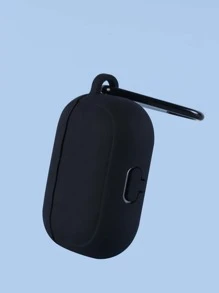 1pc Solid AirPods Pro Case - Black - View 4