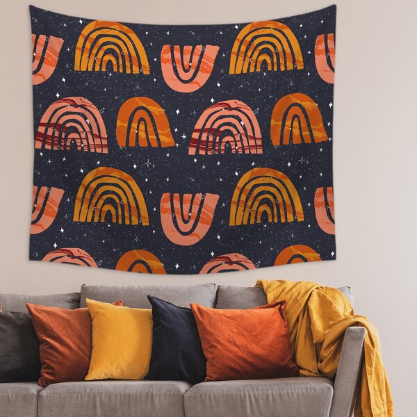 

Abstract Print Tapestry, Multicolor