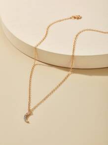 Collar con diamante de imitación - Amarillo Oro - Ver 5