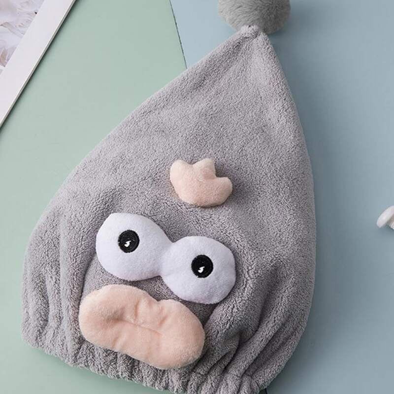 

1pc Cartoon Hair Drying Cap, Multicolor