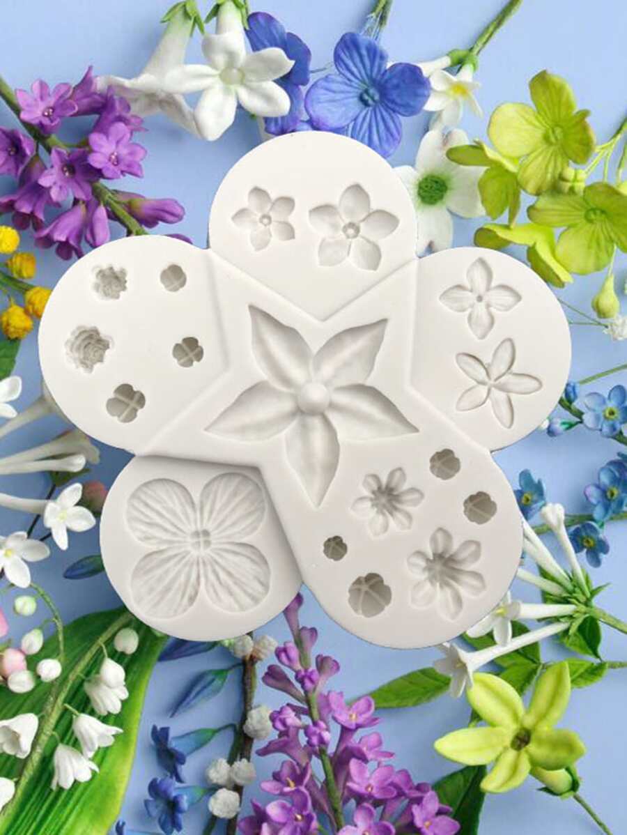 1 pieza molde en forma de flor - Beis - Ver 1