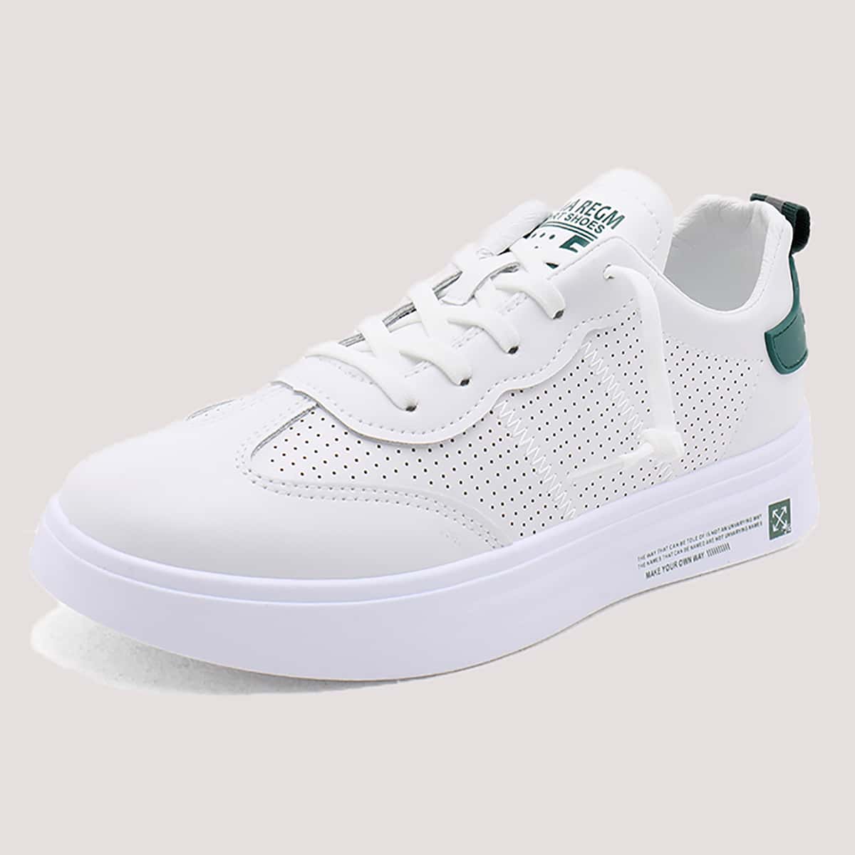 

Guys Lace-up Front Wide Fit Sneakers, White