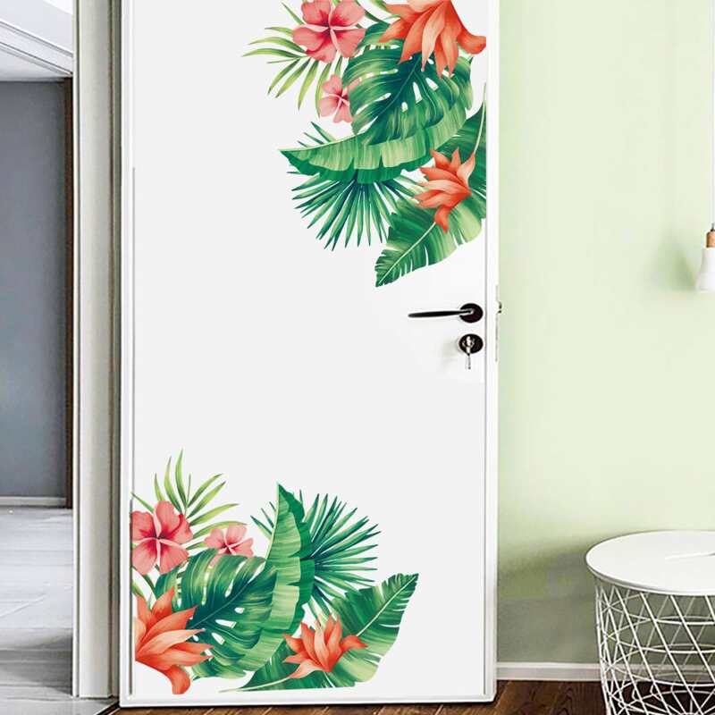 

Leaf Print Wall Sticker, Multicolor