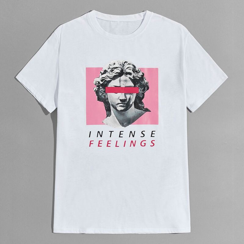 

Guys Figure Graphic Tee, White
