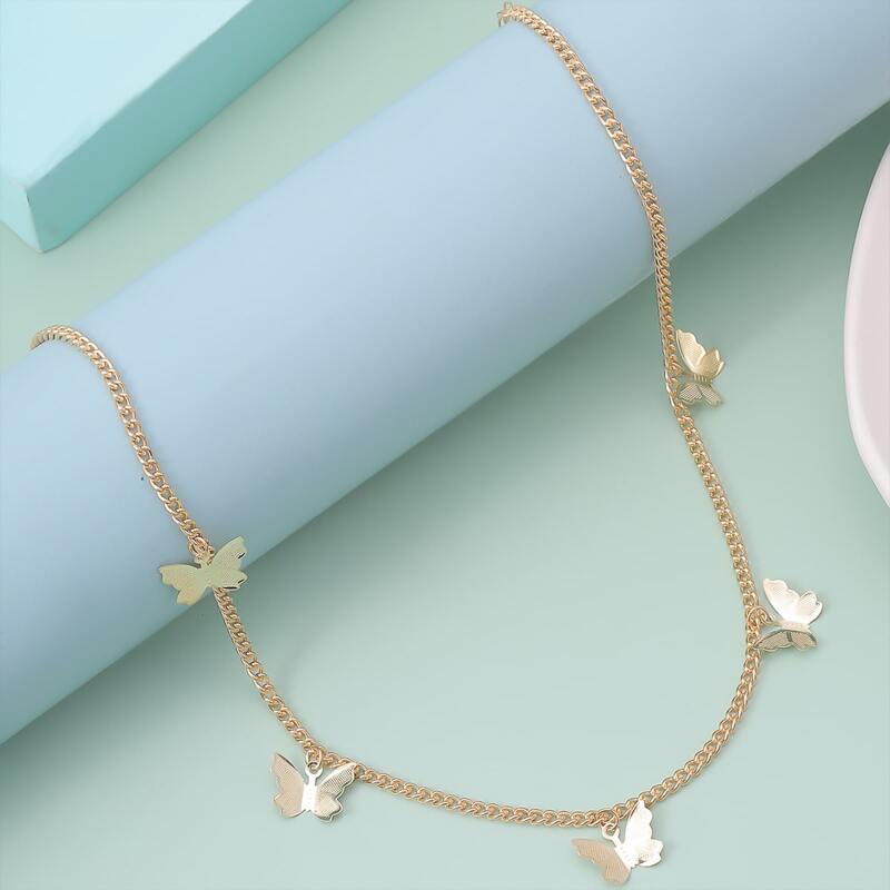 

Butterfly Chain Necklace, Gold