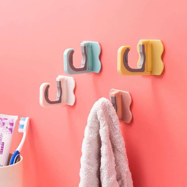 

4pcs Multifunction Wall Hook, Multicolor