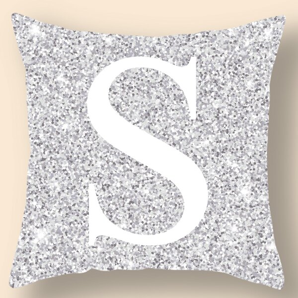 

1pc Letter Graphic Cushion Cover Without Filler, Multicolor