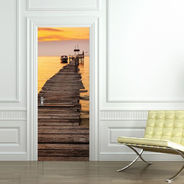 

Scenery Pattern Door Sticker, Multicolor