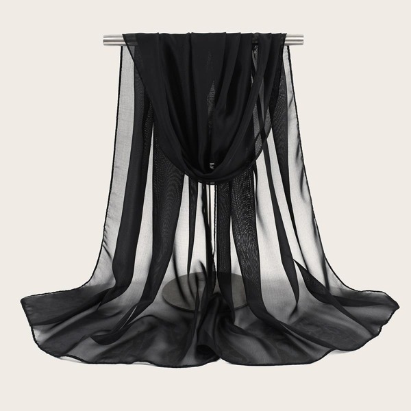 

Simple Solid Scarf, Black