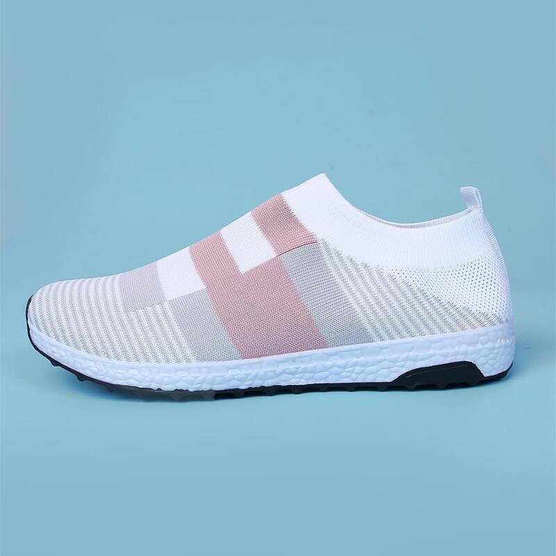 

Colorblock Knit Slip On Sneakers, Multicolor