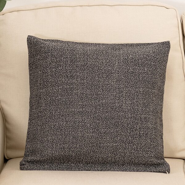 

1pc Solid Cushion Cover Without Filler, Dark grey