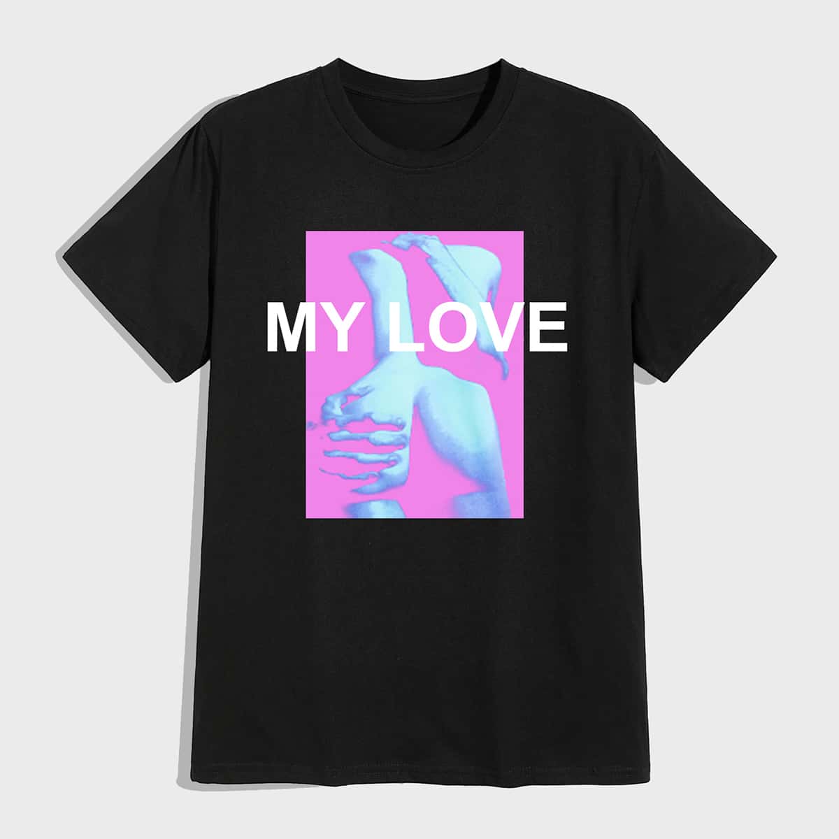

Guys Letter Graphic Tee, Black