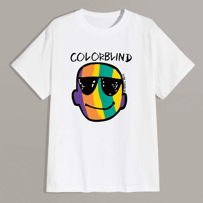 

Guys Cartoon Graphic Tee, White