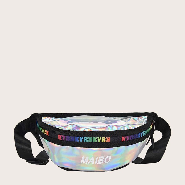 

Men Holographic Fanny Pack, Multicolor