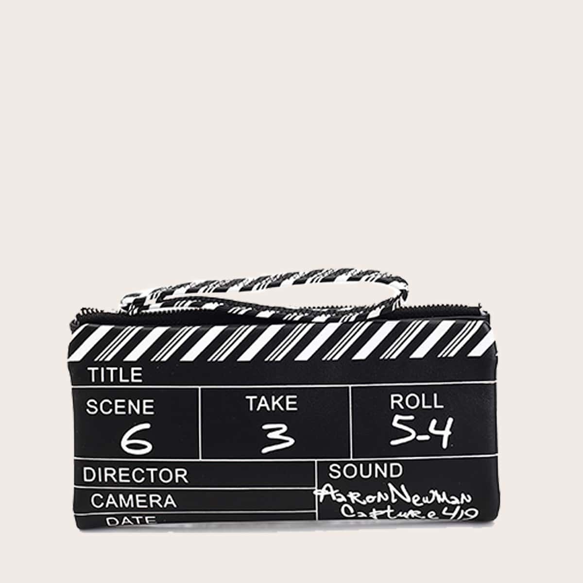 

Clapperboard Design Purse, Black