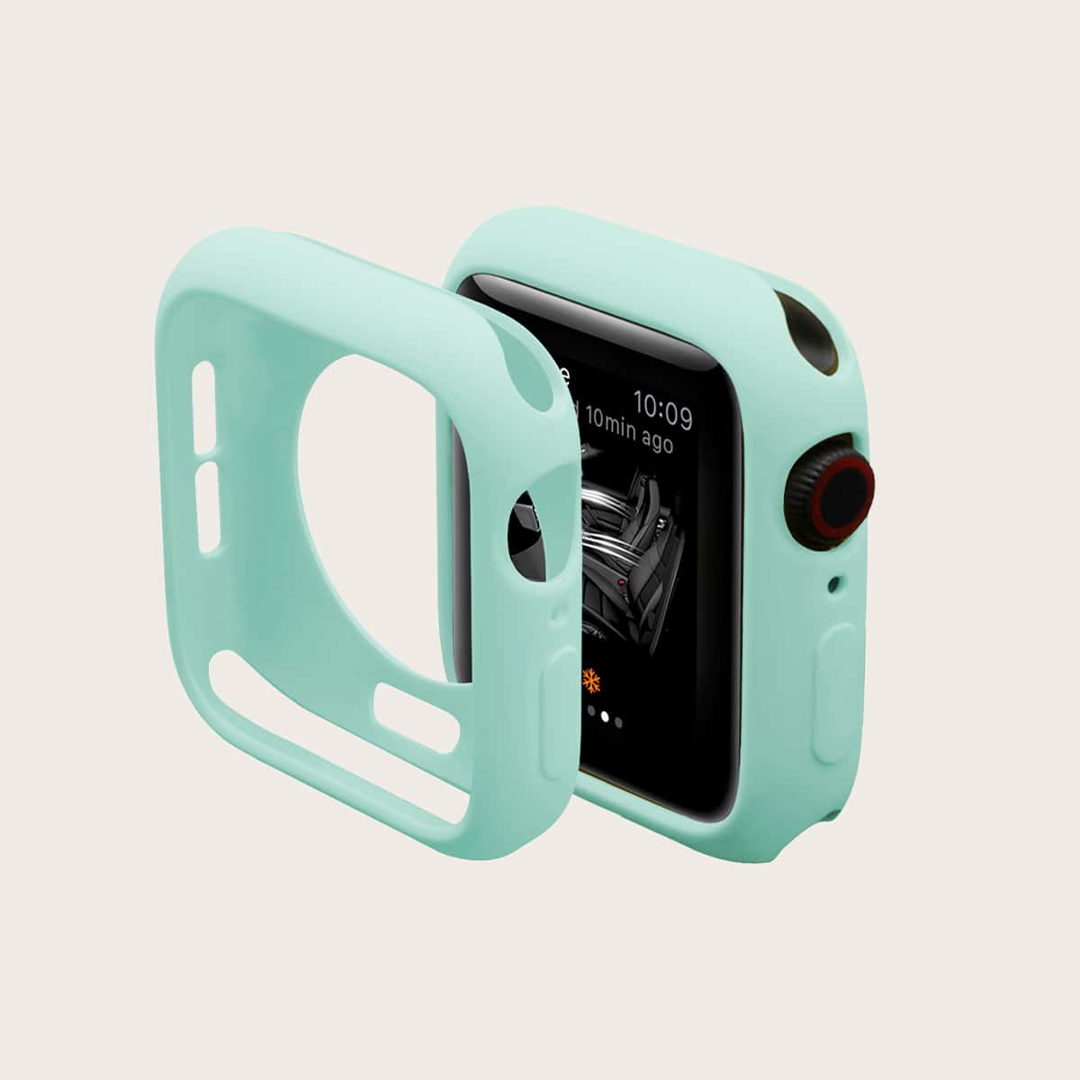 

1pc Solid iWatch Case, Green