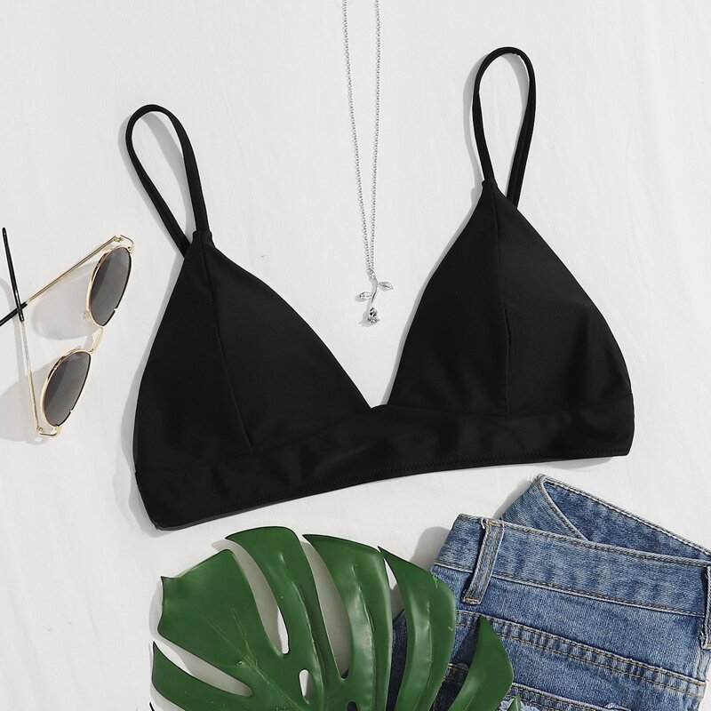 

Triangle Bikini Top, Black