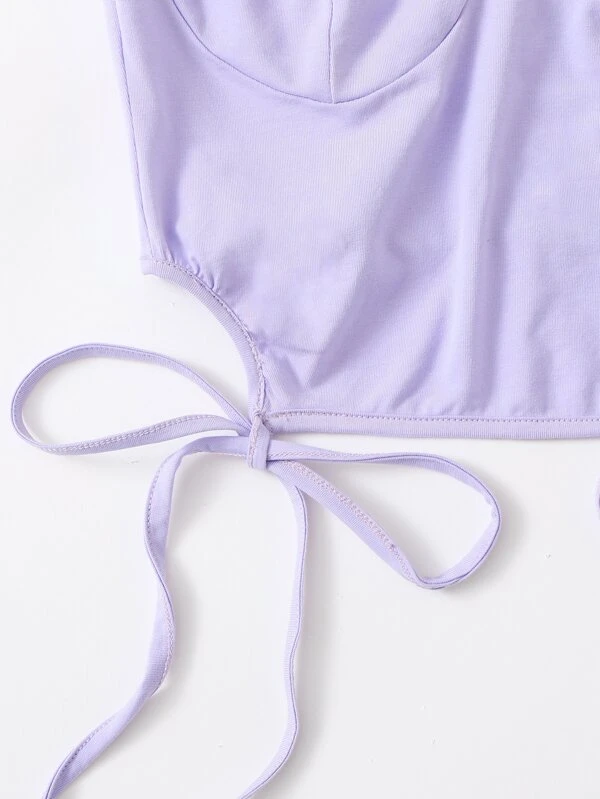 shein knot hem top