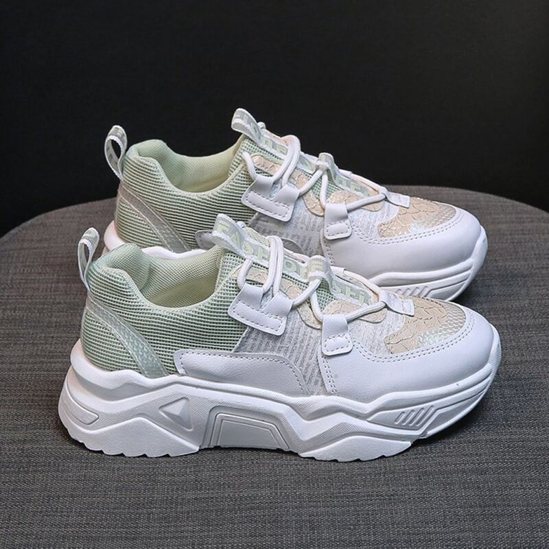 

Colorblock Lace-up Chunky Sneakers, Multicolor