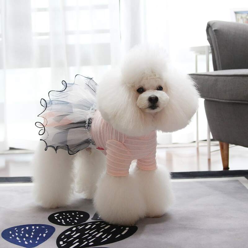 

1pc Tutu Dog Dress, Pink