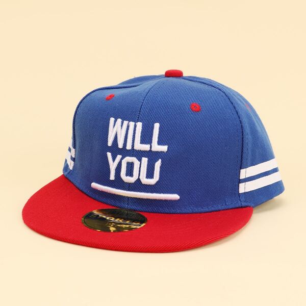 

Toddler Kids Letter Embroidery Baseball Cap, Blue