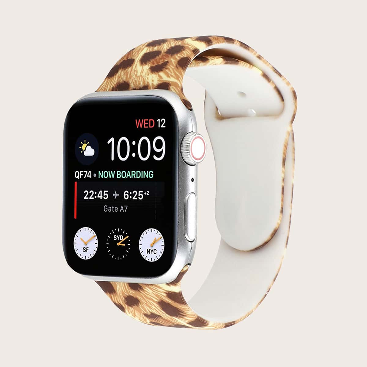 

1pc Leopard Print iWatch Band, Multicolor